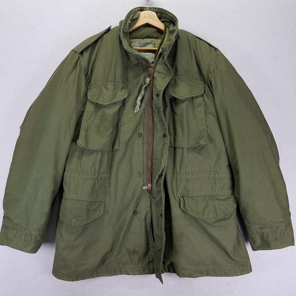 VTG US Military M-65 Field Jacket M Green Cotton Nylon Liner DLA100-83-C-0573